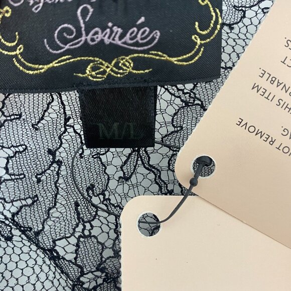 Agent Provocateur Thea SOIREE Black Lace M/L Maxi Gown NWT $2,885 - Picture 14 of 15